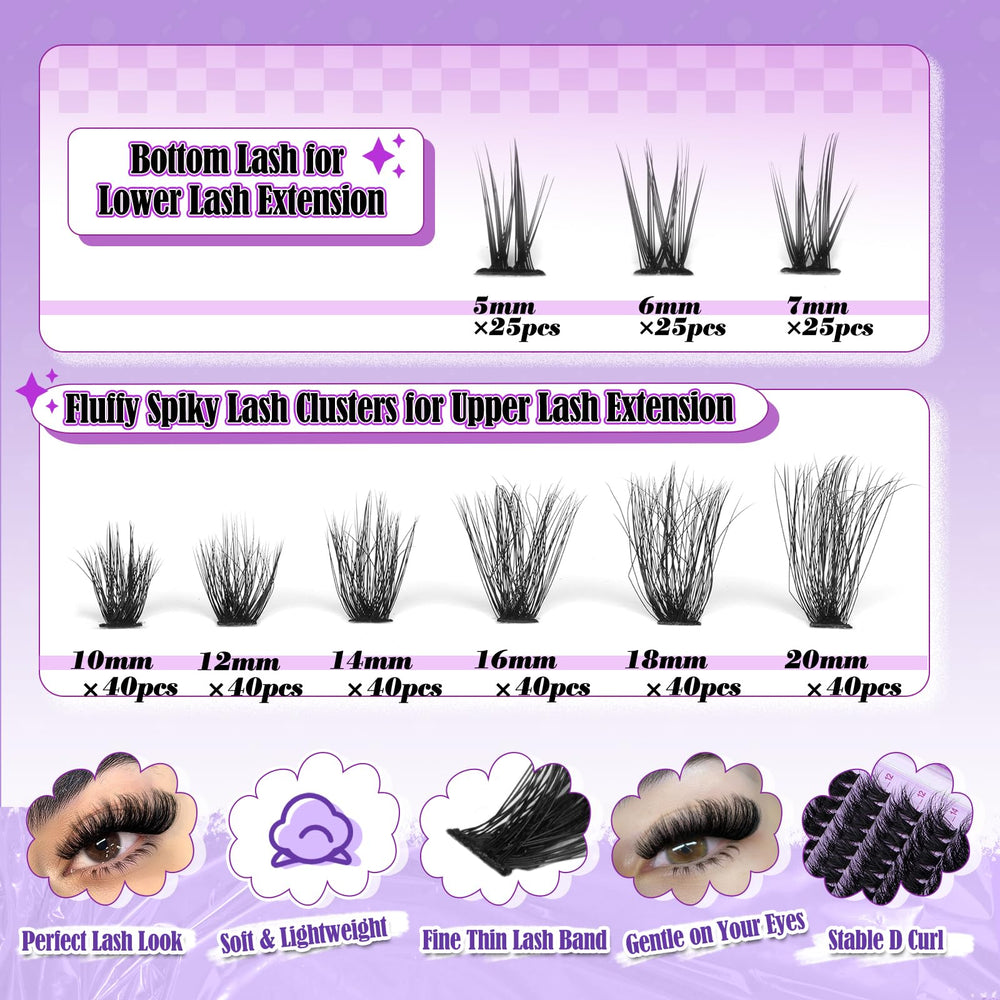 Yawamica bases cils bas 5–7 mm pour harmoniser le regard.