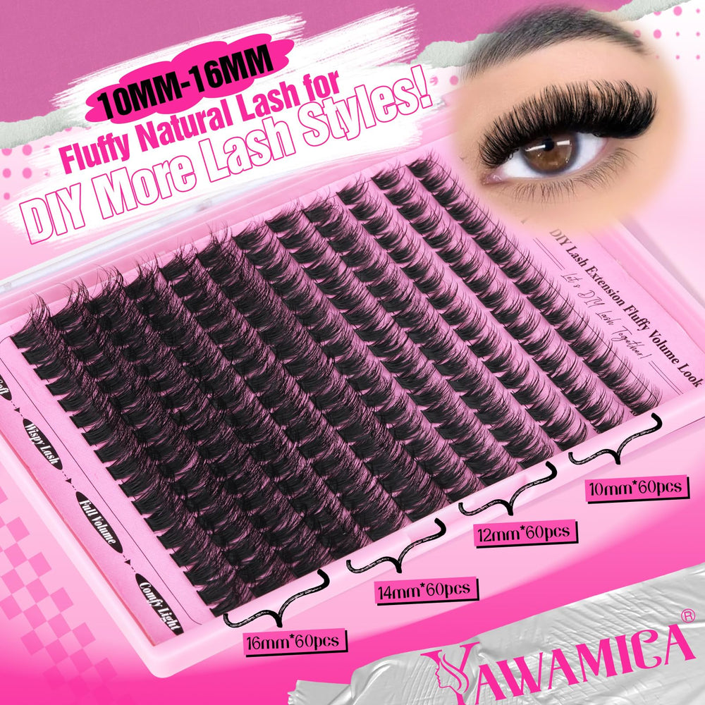 Yawamica bond-sous-cils — application précise et fixation durable.