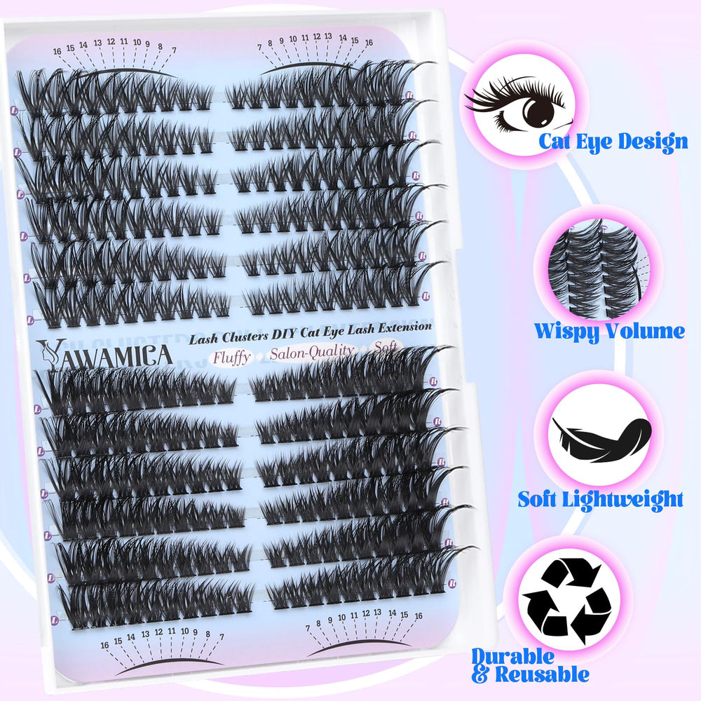 Cils D-curl Yawamica pour un pli naturel et léger.