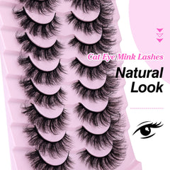 Yawamica cils effet mink duveteux 16mm pour volume sans lourdeur.