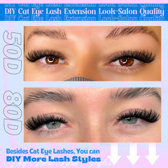 Cils Yawamica ensembles 240 pièces pour une application rapide.