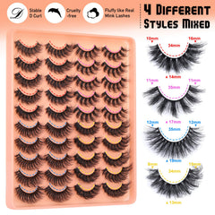Yawamica cils naturels croisés pour un effet yeux plus ouverts