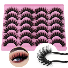 Yawamica cils russe mink 18mm D-curl pack : regard volumineux et naturel pour toutes occasions.