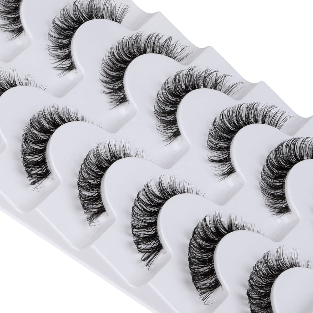 Yawamica cils, texture croisée en soie pour un effet doux.