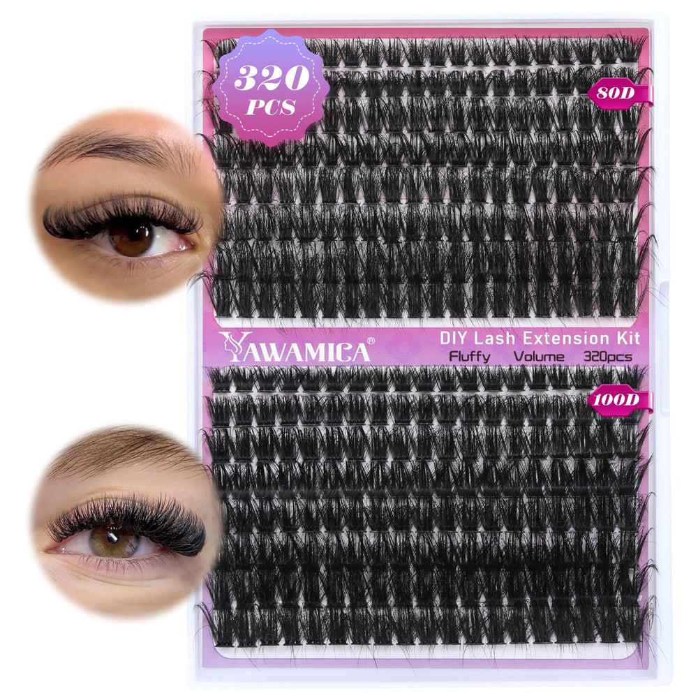 Yawamica emballage clair des clusters volume duveteux pour démarrer votre look
