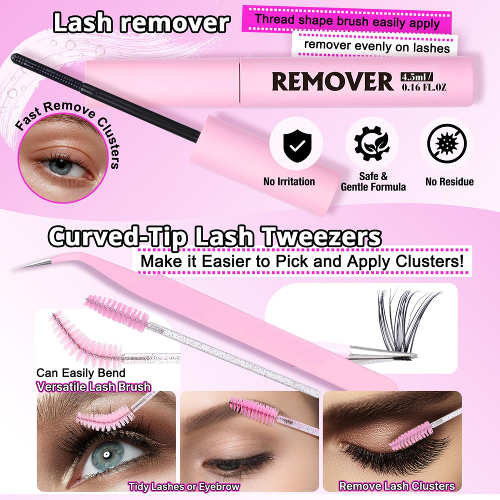 Ensemble pose diy cils Yawamica pour tester différents styles