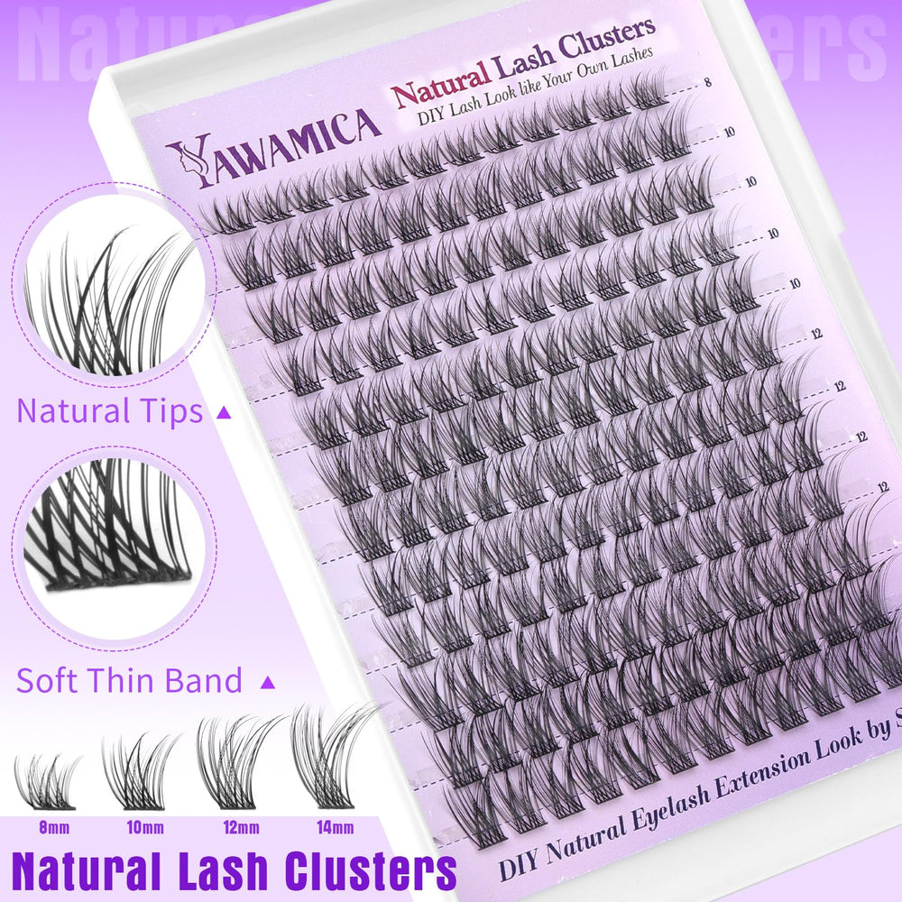 Yawamica ensembles-cils 12-14mm pour un regard plus marqué
