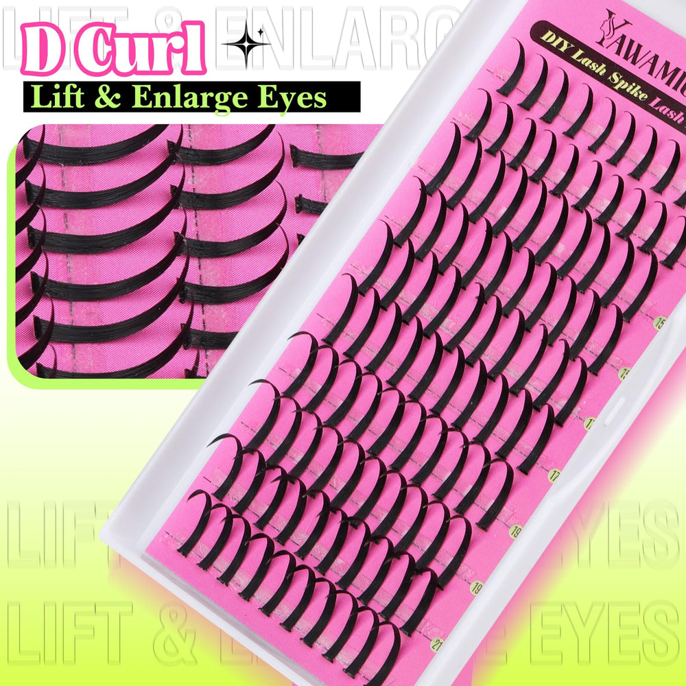 Yawamica extension spiky lash confort durable tout au long de la journée.