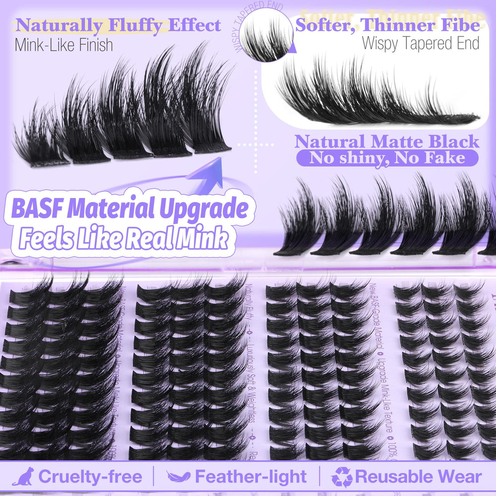 Fibre BASF imitation vison, regard luxueux et sans cruauté.