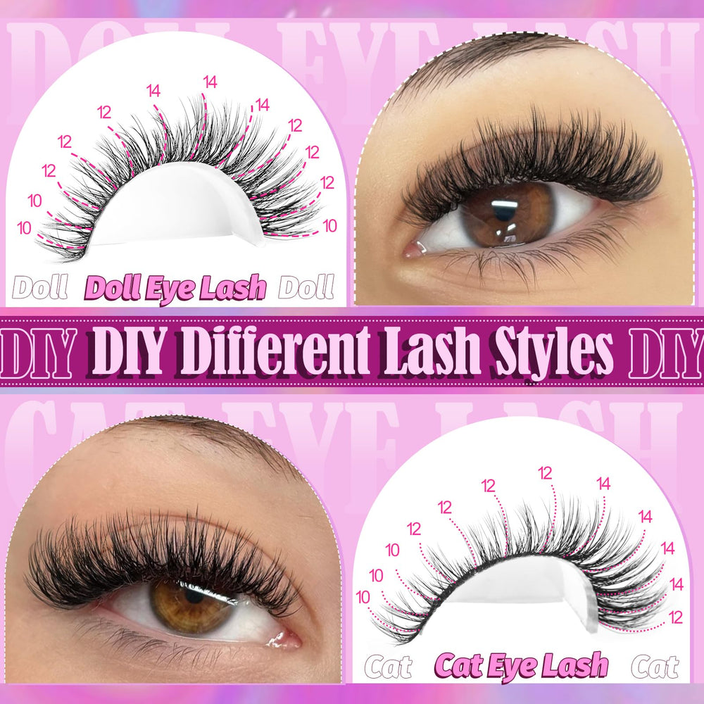 Yawamica look lift regard avec cils fluffy et volumineux