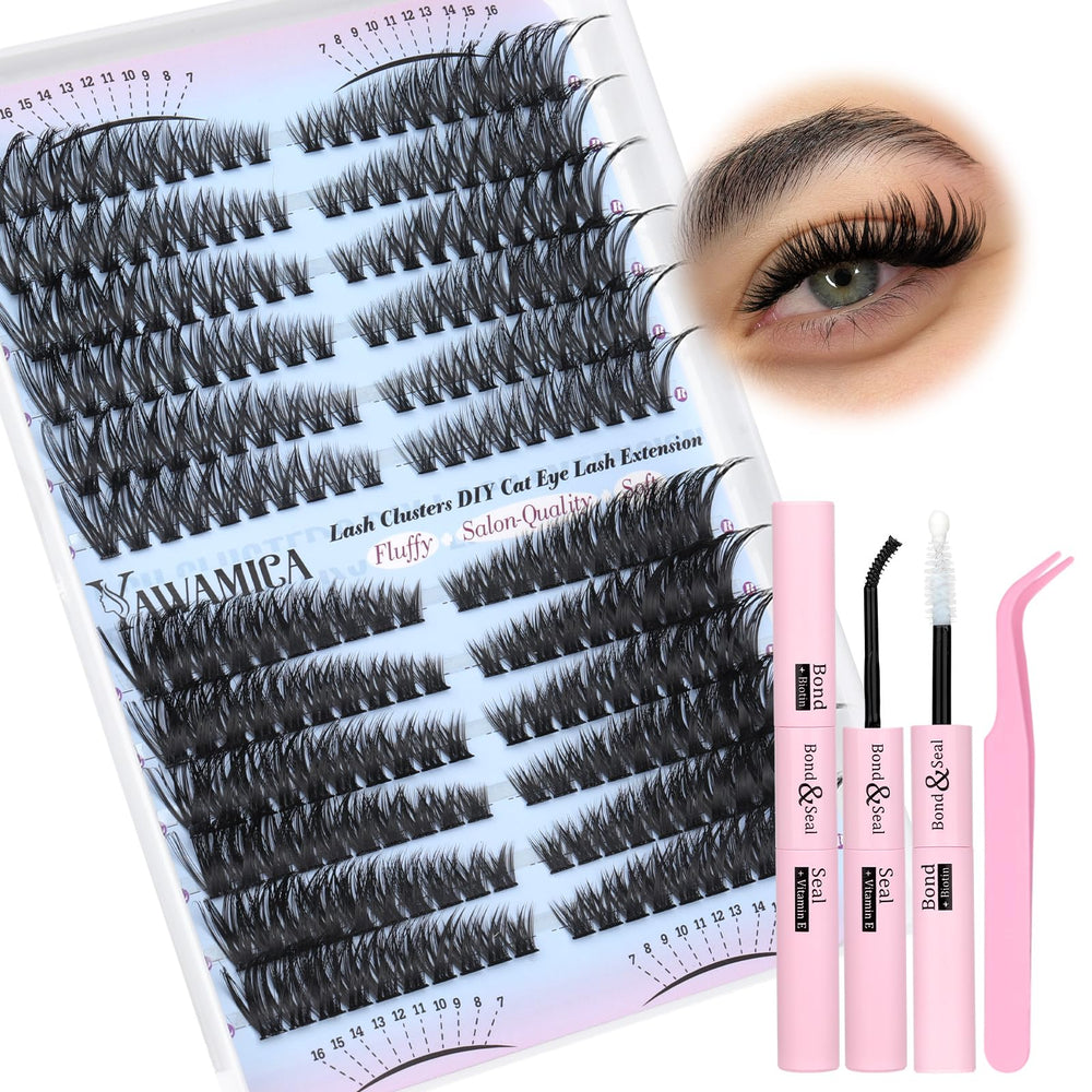 Coffret Yawamica kit extension cils 50D-80D pour un regard plus ouvert.