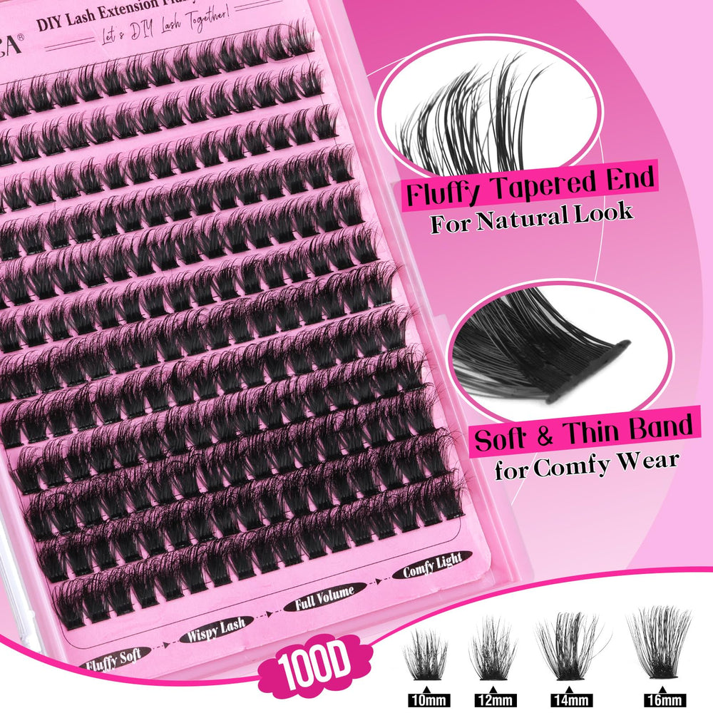 Yawamica kit extensions cils à faire soi-même simplifie l’application.