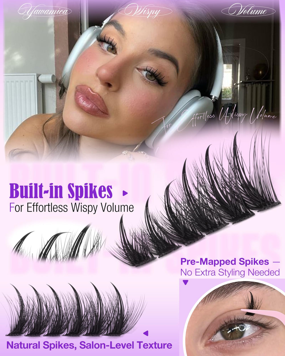 yawamica cartographie des cils spikes montage rapide pour style manga