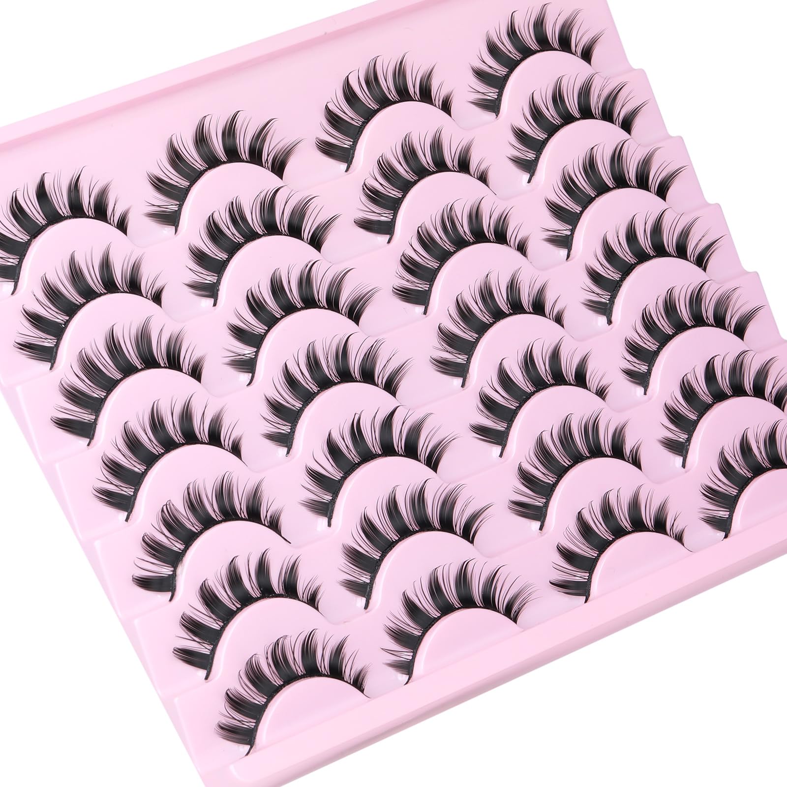 Yawamica cils manga 15mm, design épineux pour un effet dramatique et chic.