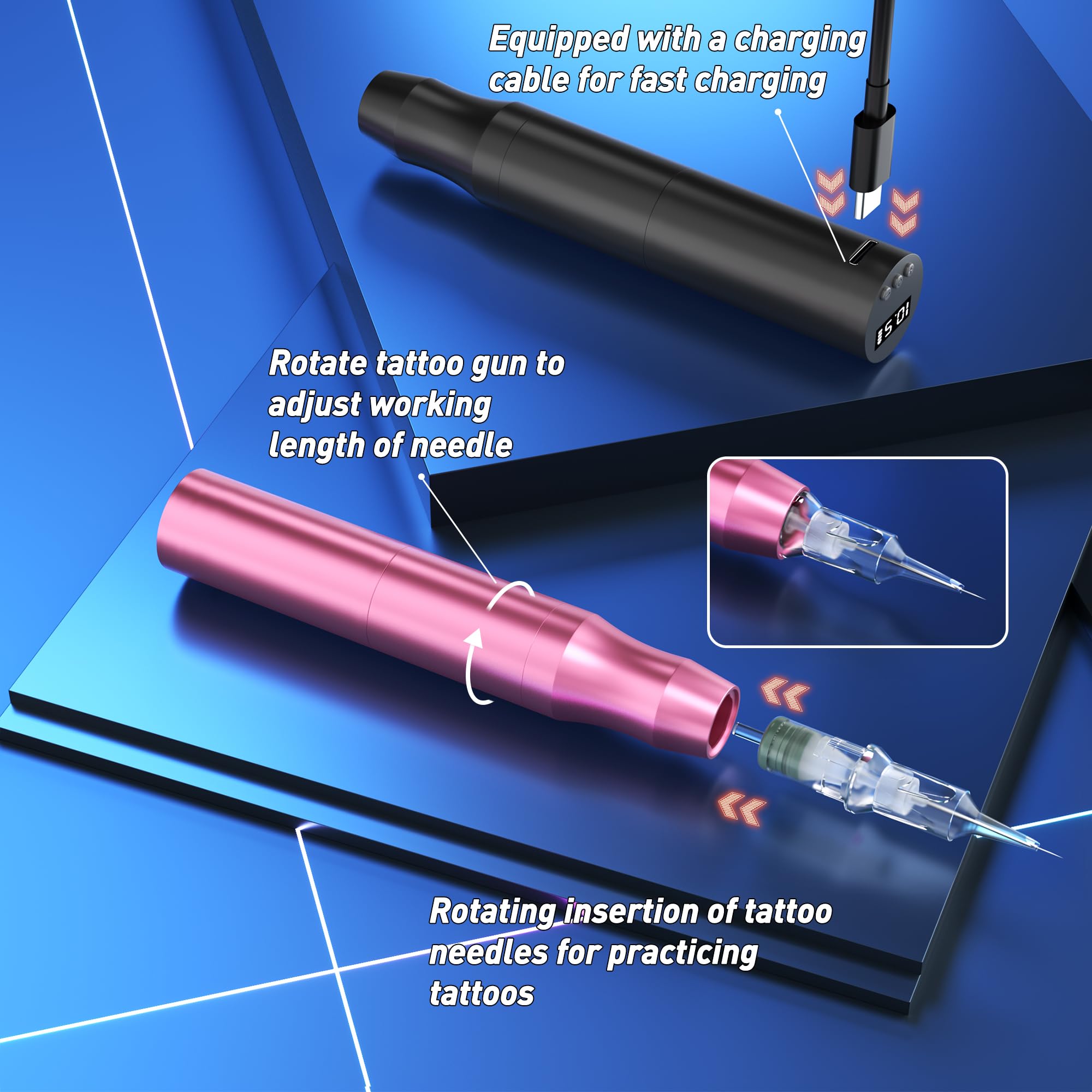 Aiguilles microblading Ybeauty 9CF-12CF-14CF-19CF-12U-16U, pour diverses formes