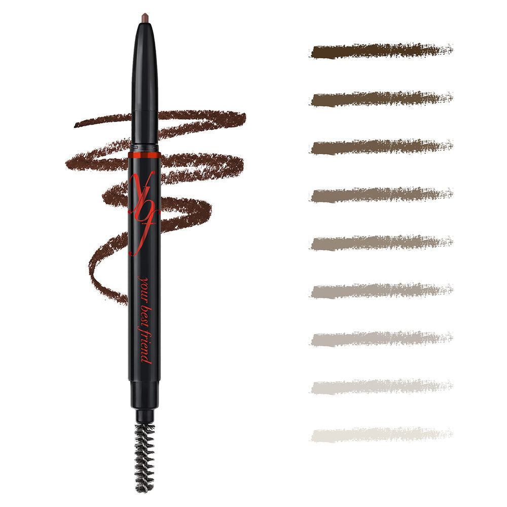 Le crayon sourcil universel taupe de ybf pour un look adapté.