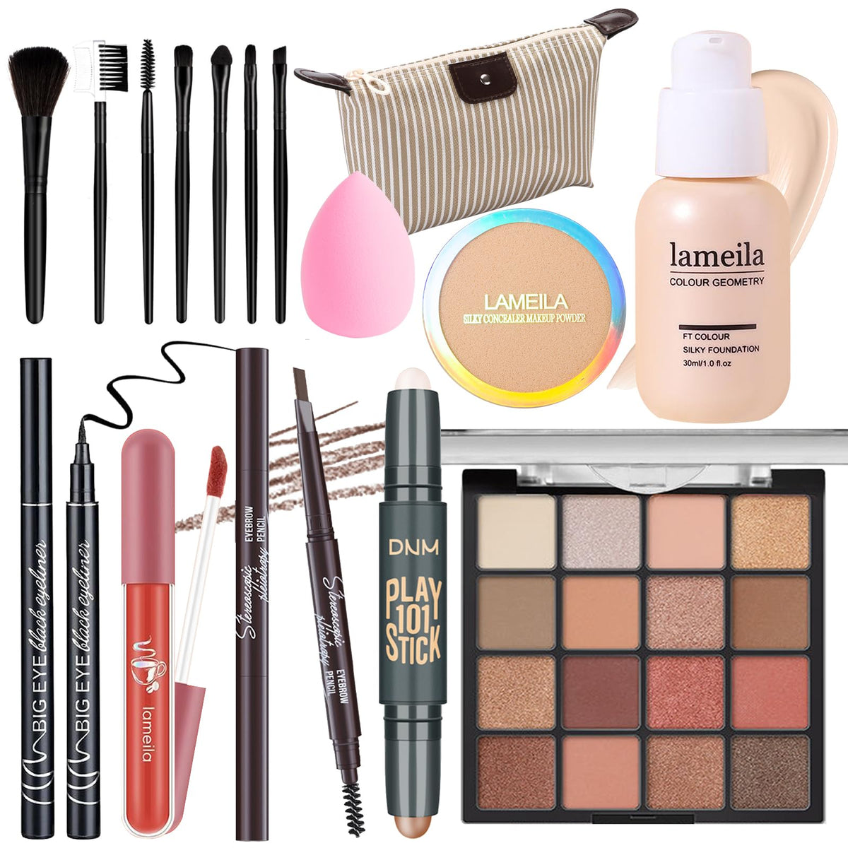 Palette YBUETE à 16 couleurs pour créer des looks variés et harmonieux.