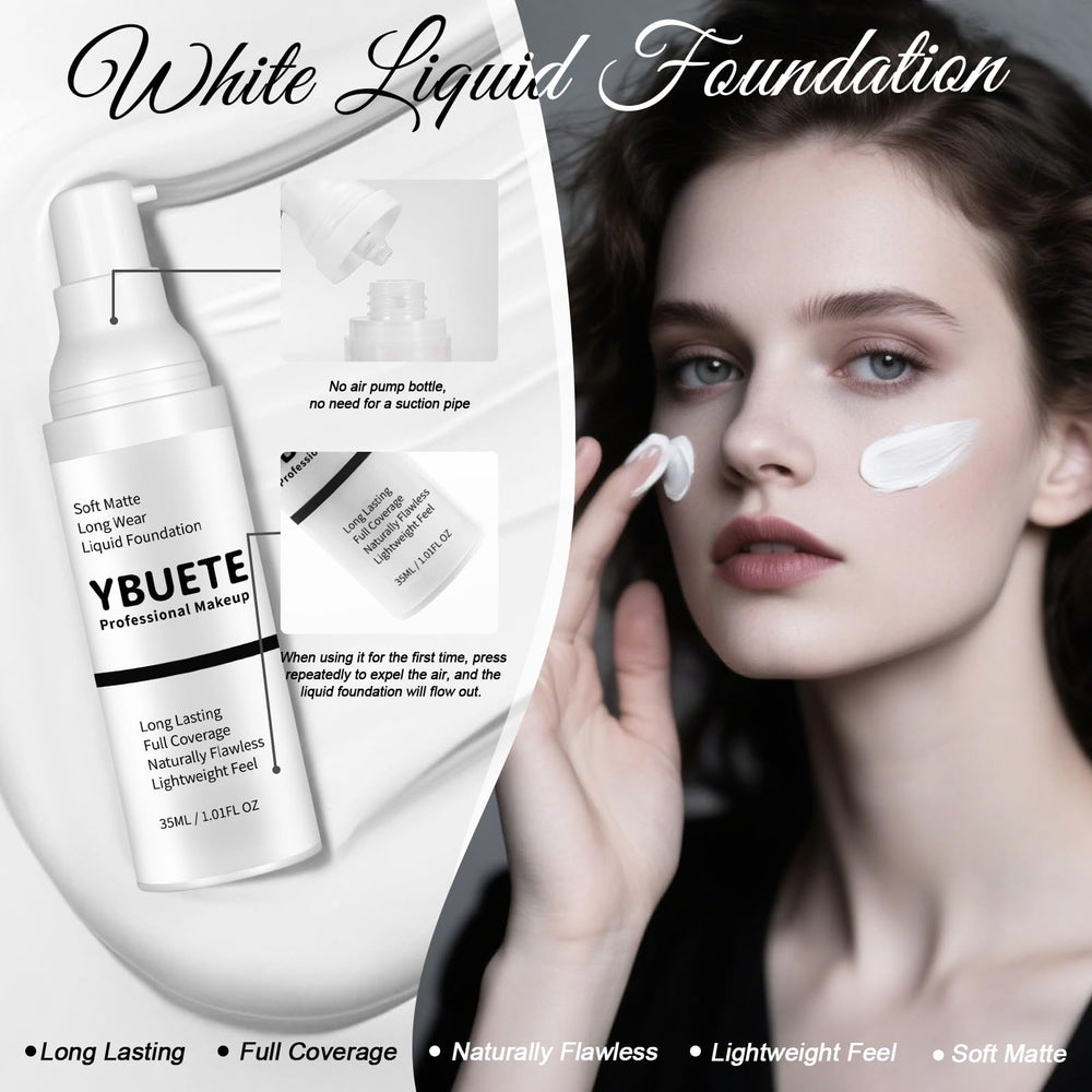 Finition semi-matte naturelle du fond YBUETE blanc