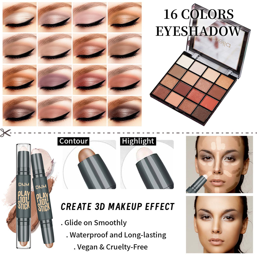 Stick contour et illuminateur double-face YBUETE pour sculpter et mettre en lumière les traits.