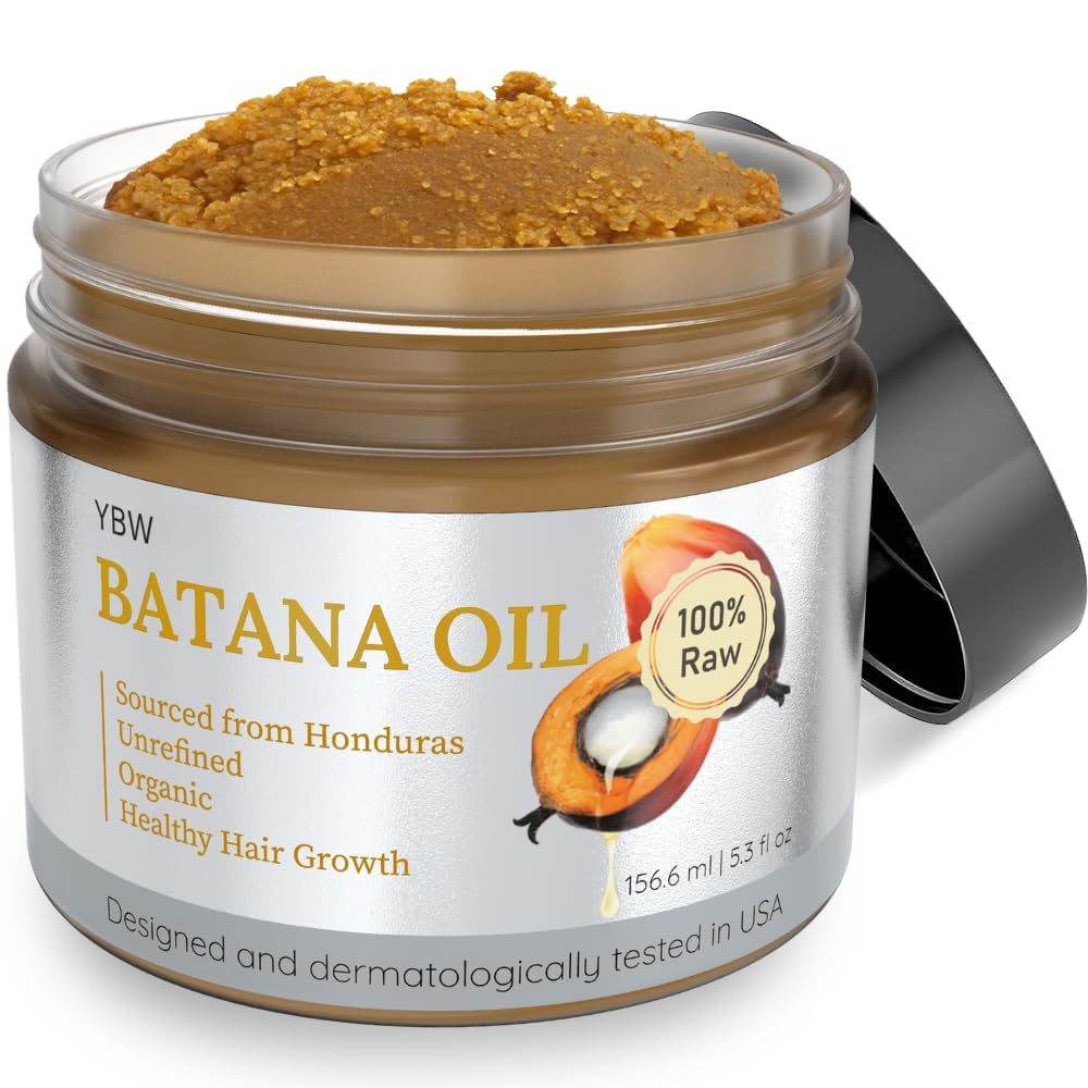 YBW Batana Oil, bouteille, hydratation du cuir chevelu.