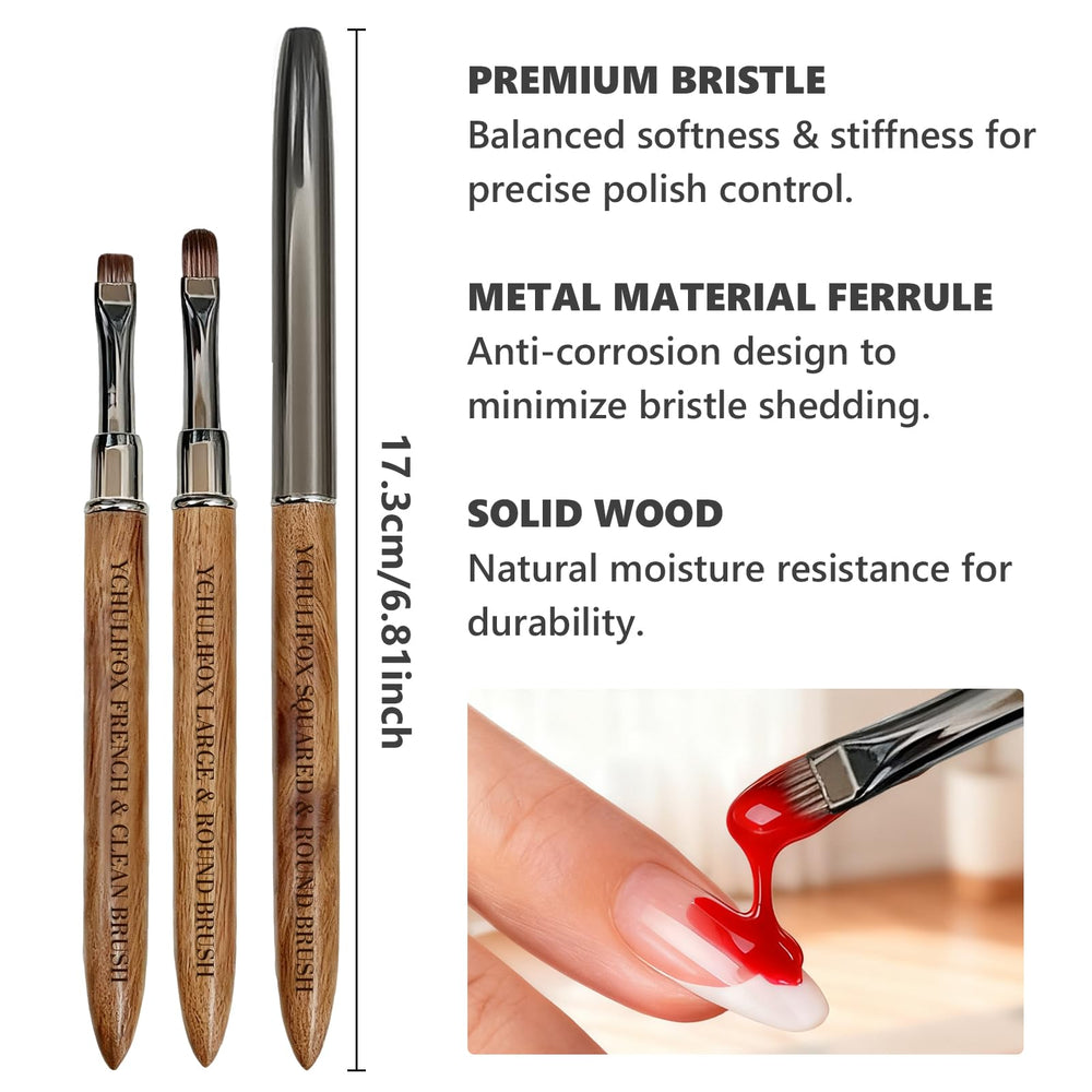 Tailles variées YCHULIFOX pour toutes les techniques d'ongles.
