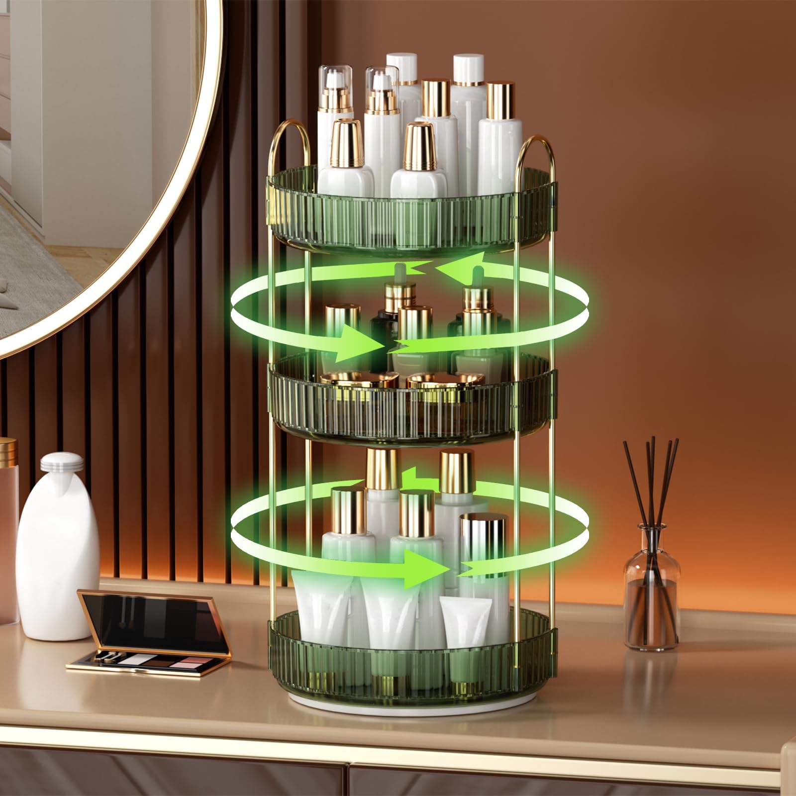 Utilisation polyvalente sur divers espaces: salle de bains, coiffeuse, cuisine ou bureau.