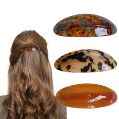 Barrette YCKXXL acétate tortue brun, tenue fiable pour cheveux épais.