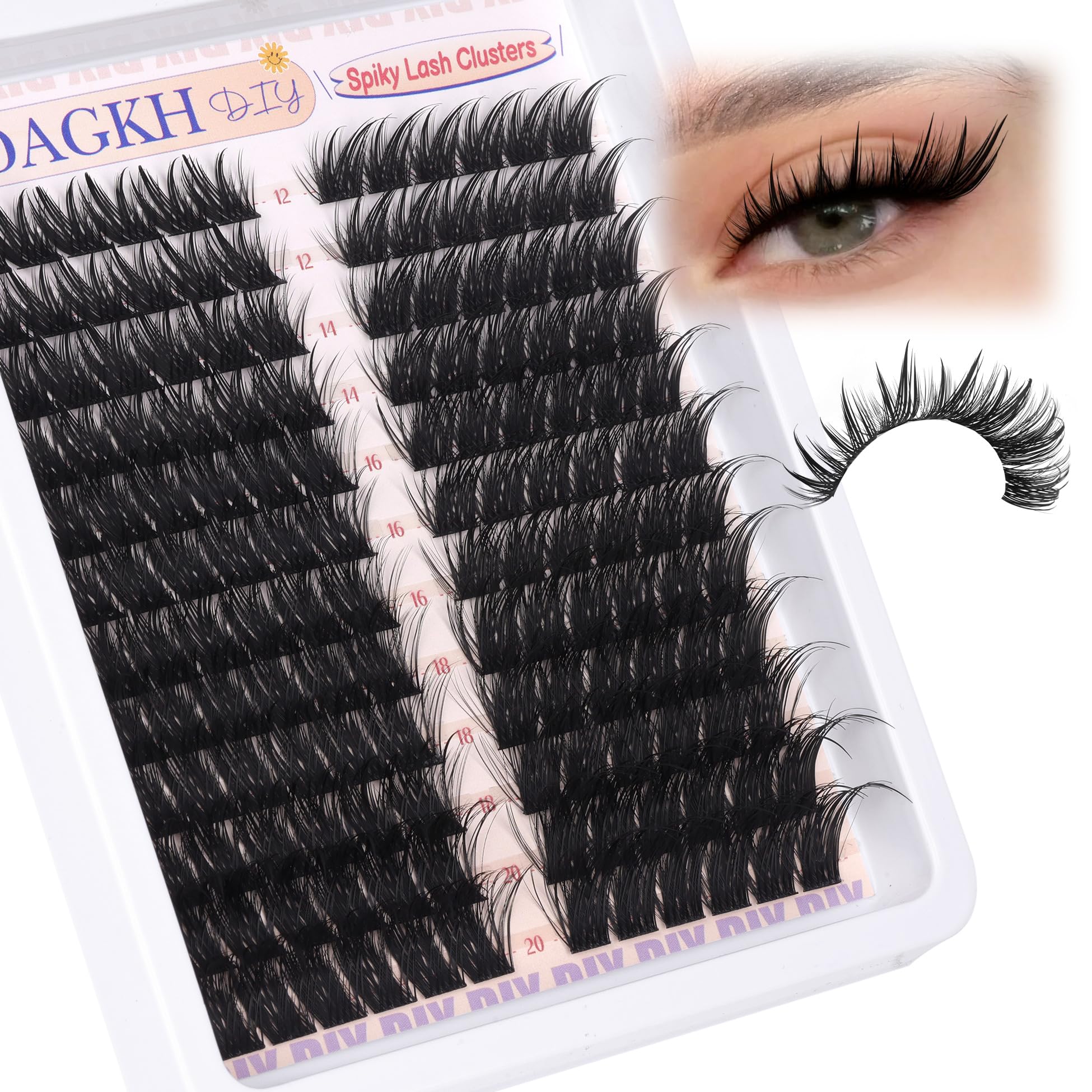 Cils YDAGKH effet elfique pour éclat spectaculaire.