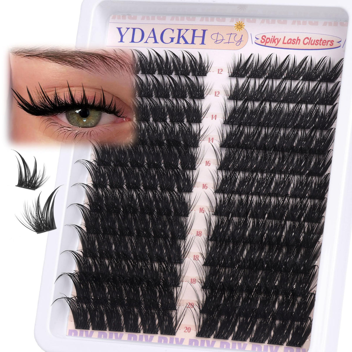 Cils YDAGKH manga pointes pour regard féerique et texturé.