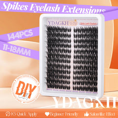 Cils YDAGKH : piques-manga 18mm pour un volume graphique et portable.