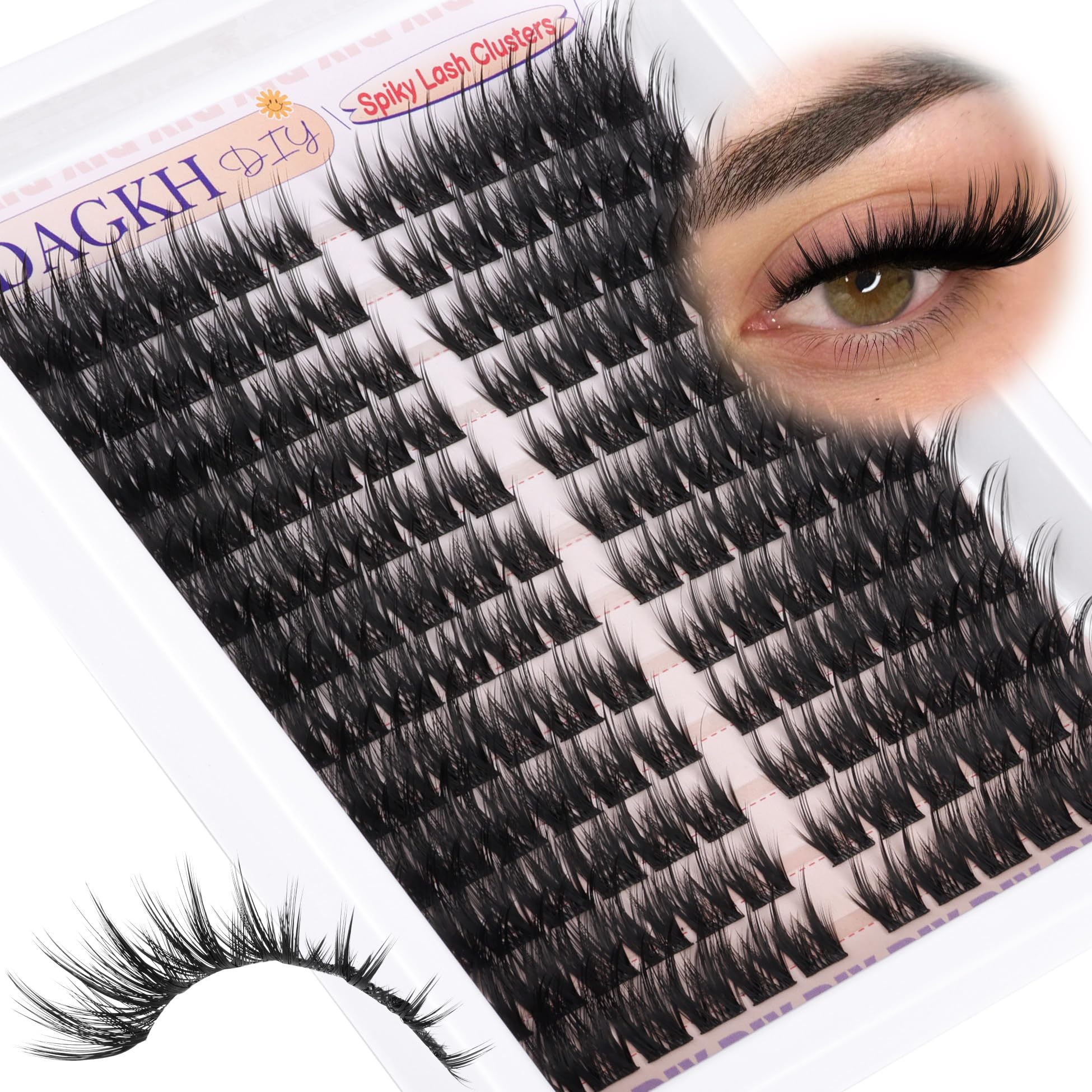 Cils YDAGKH : placement naturel sans residus visibles.