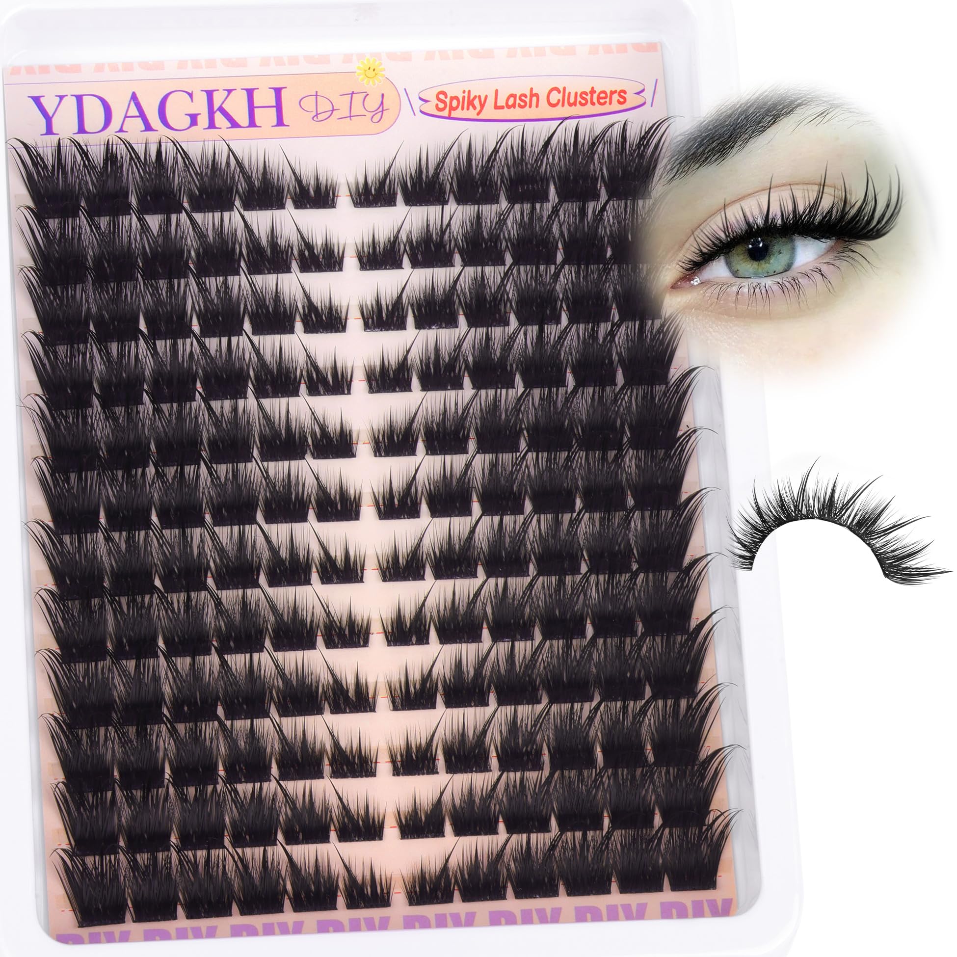 Cils YDAGKH ensemble 144 pièces: kit complet pour cils à domicile.