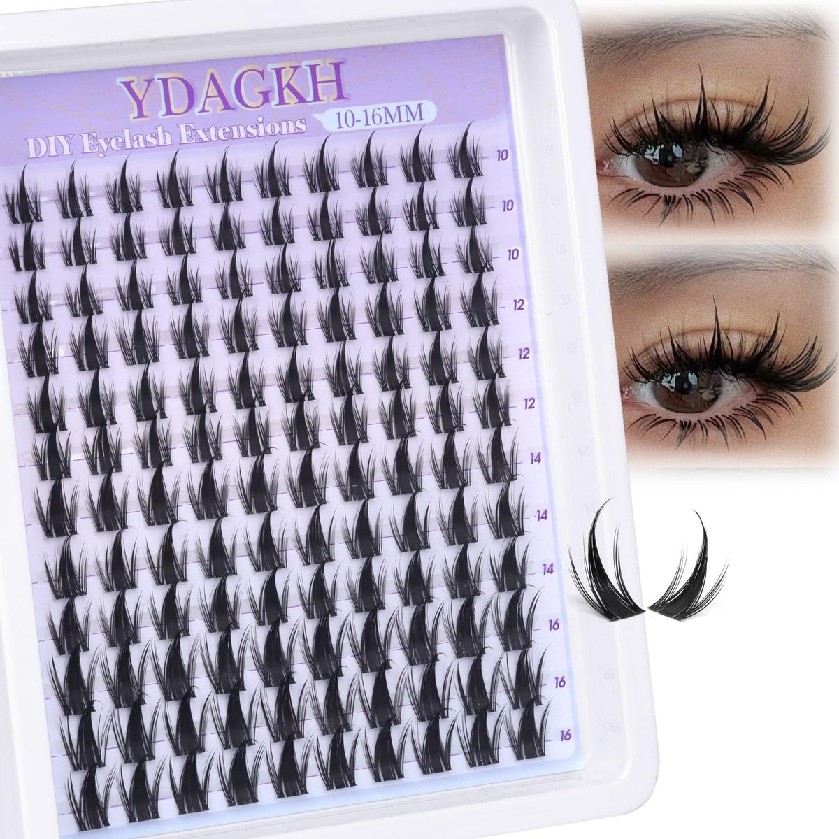 YDAGKH extensions cils anime pointes pour un regard spectaculaire.