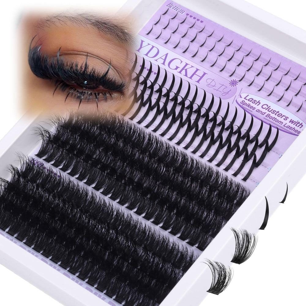 YDAGKH extensions cils volume-cluster épines, regard intensifié et rapide.