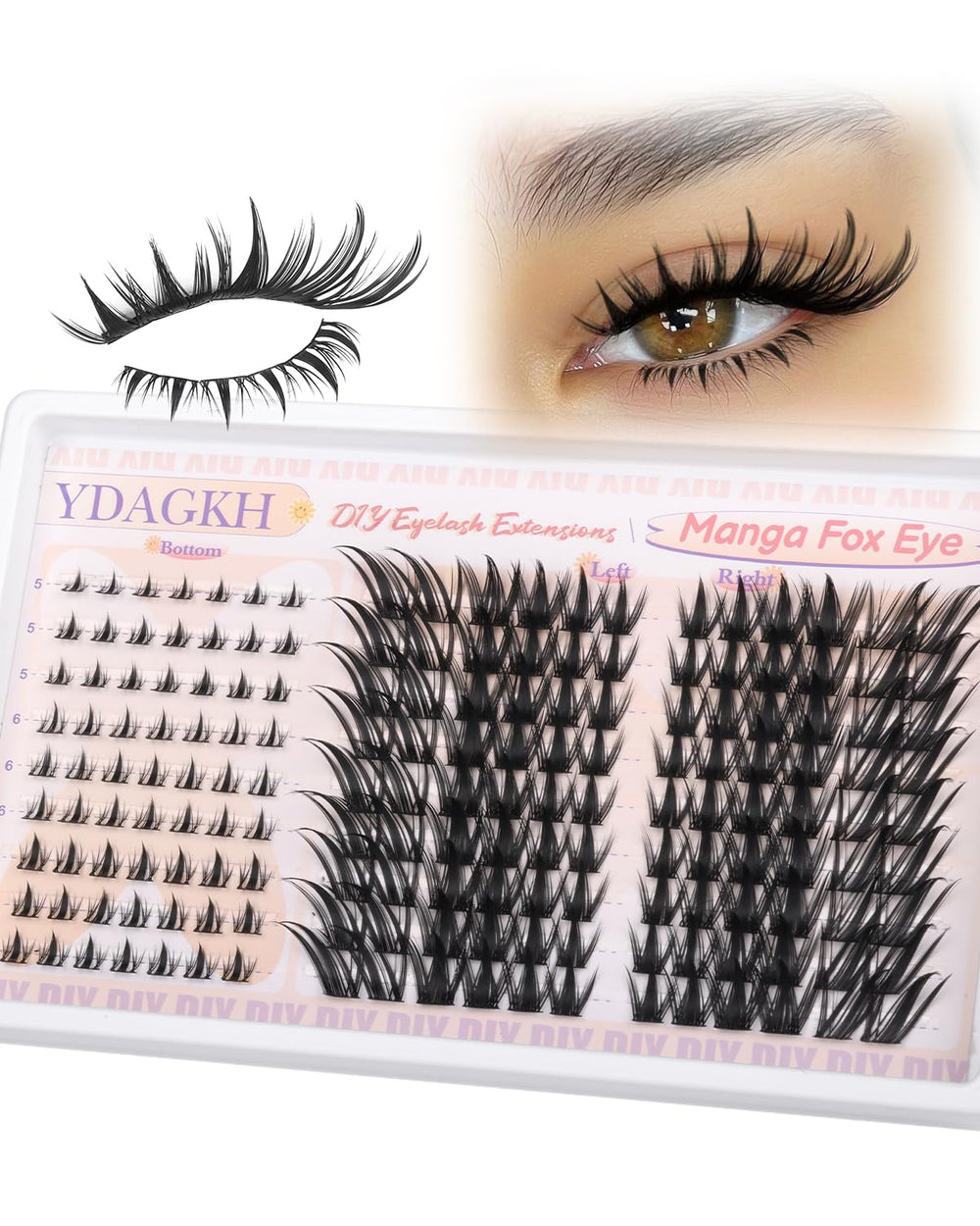 YDAGKH kit fox-eye fait-soi-meme: application rapide pour definir le regard