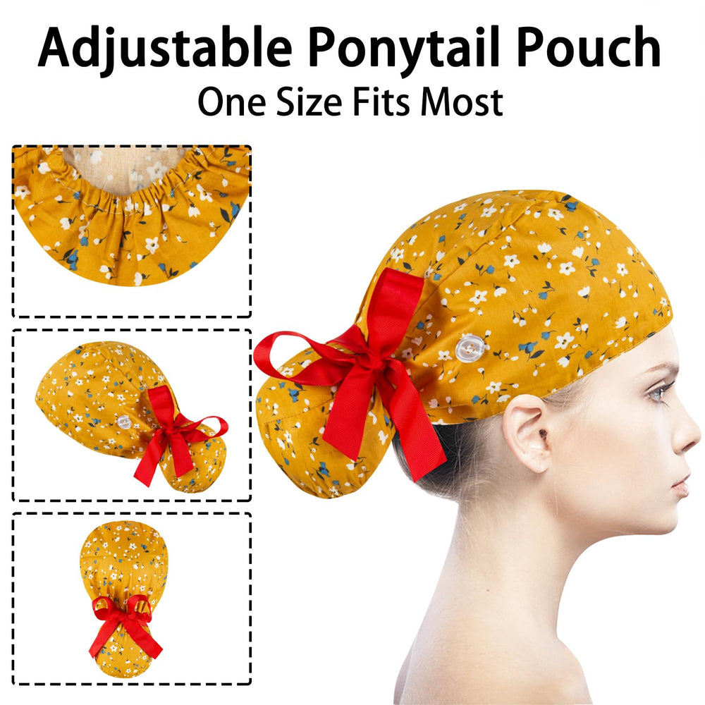 Chapeau Scrub YEAJOIN bandeau sudation pour garder le front sec.