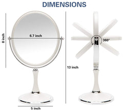 Miroir YEAKE avec base amovible, transport pratique lors de déplacements.
