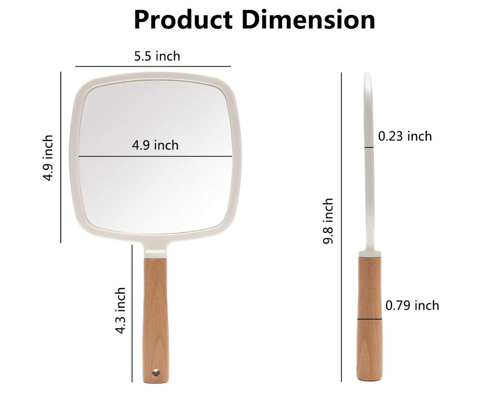 Miroir YEAKE face HD clair, idéal pour précision maquillage.
