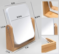 Miroir YEAKE rotation 360°, angle ajustable pour le maquillage.