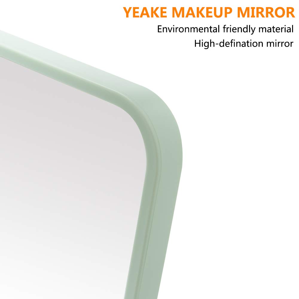 Miroir YEAKE sur pied métal, positionnement stable sur tout plan.