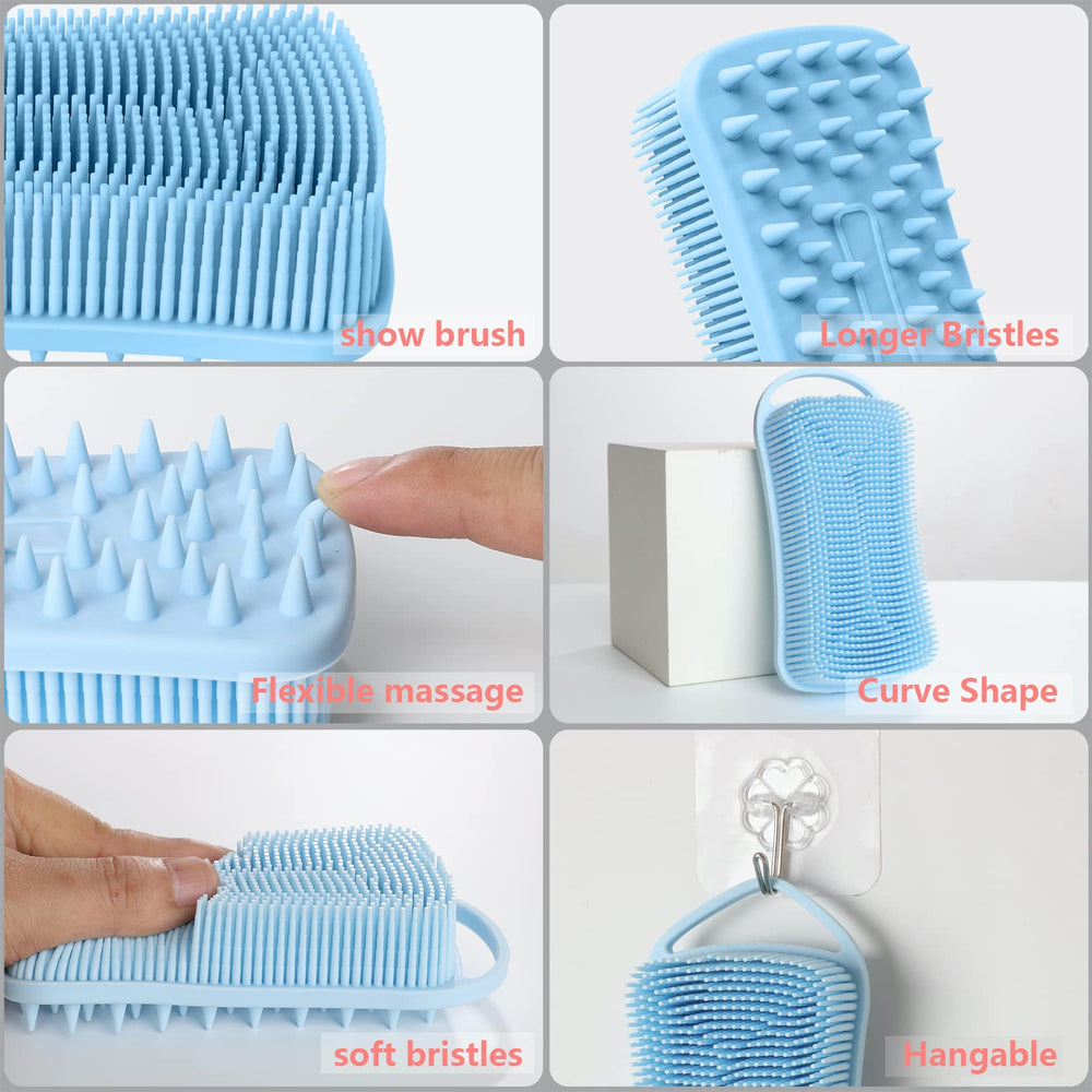 YEALIFE brins silicone effilés pour massage cuir chevelu et détente.