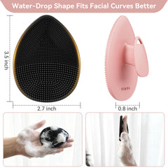 YEALIFE brosse visage silicone, mousse douce pour peau propre et rafraîchie.