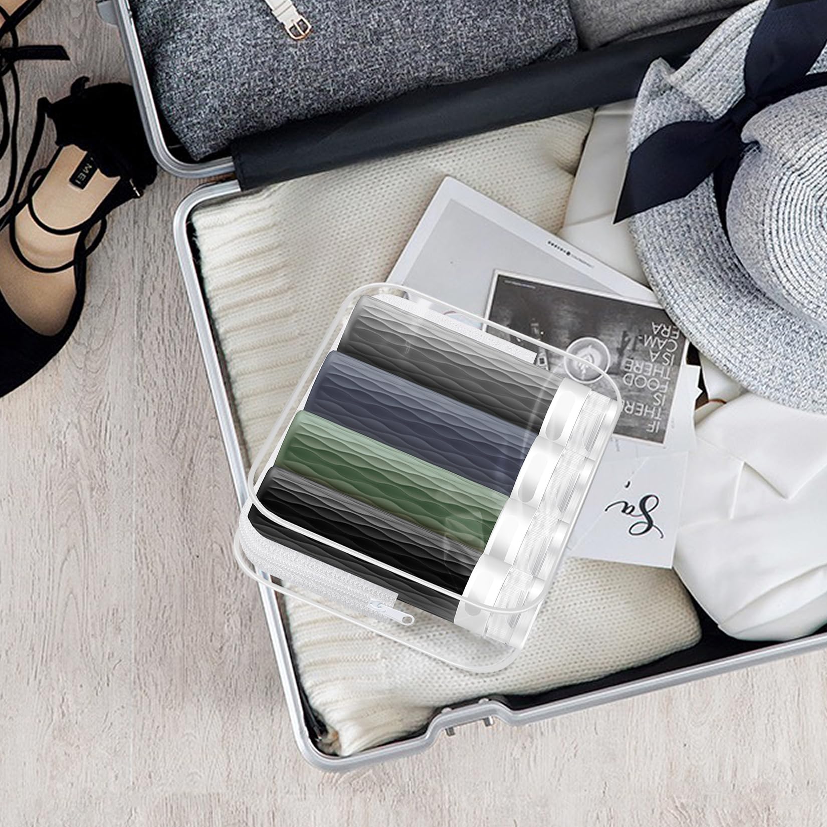 YEALIFE sac toilette transparent – rangement clair lors des contrôles