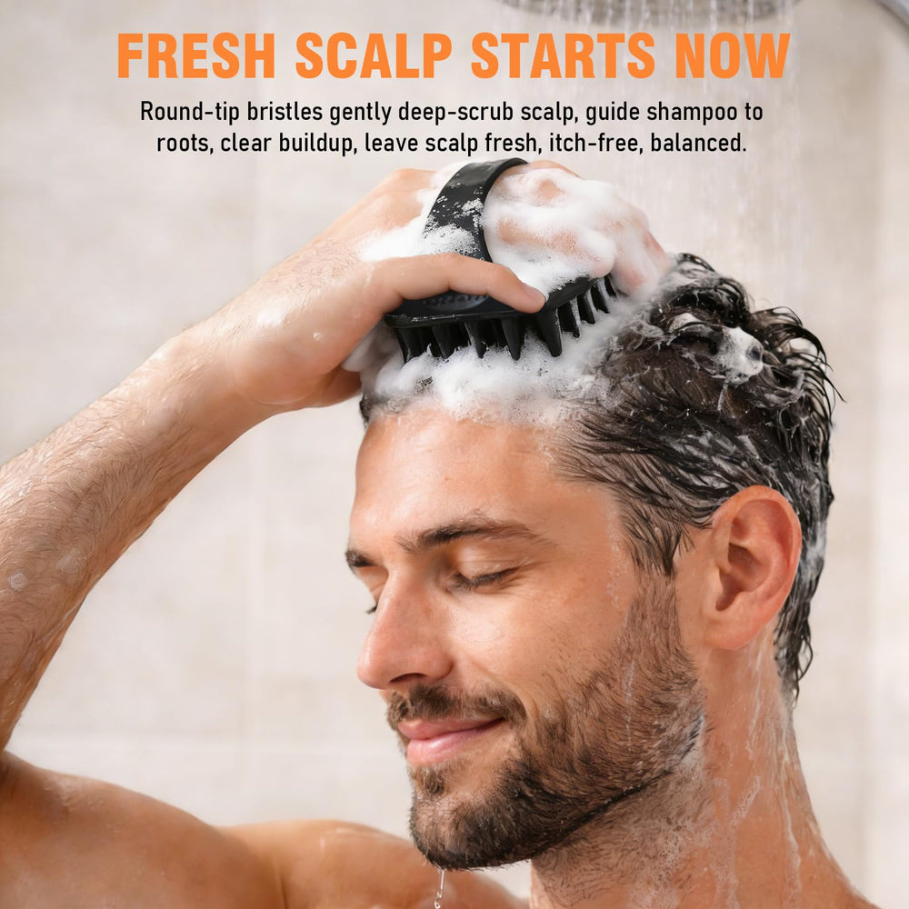 YEALIR brosse poignee ergonomique antiderapante, prise sûre sous la douche