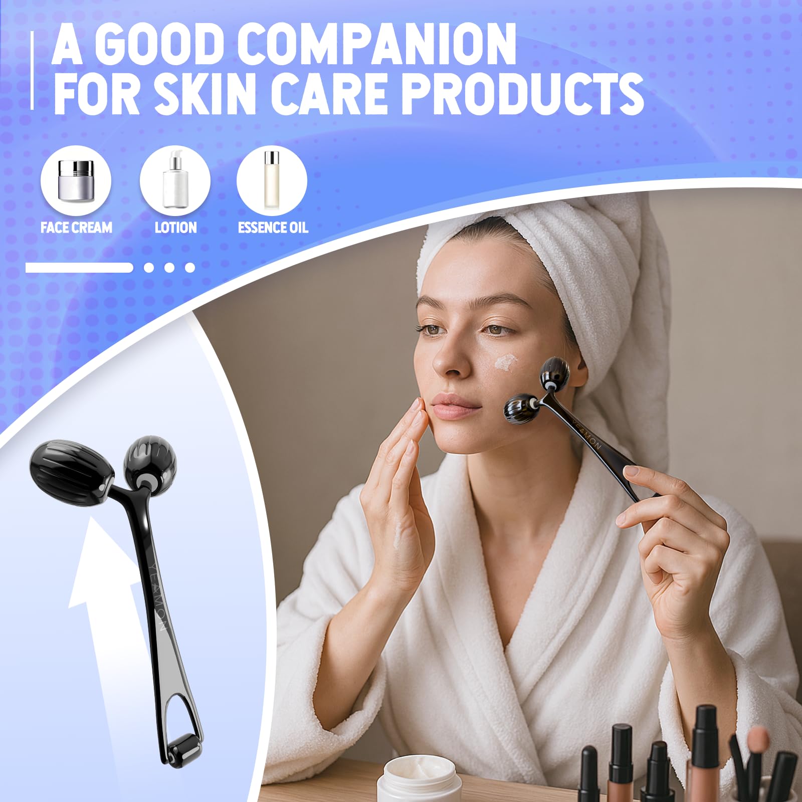 Yeamon gua sha – rituel raffiné avec absorption optimale des soins.