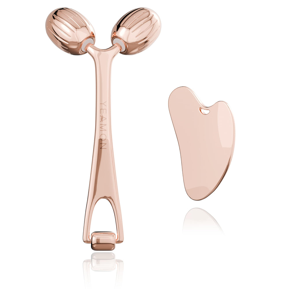 Yeamon Gua Sha Visage: outil métal froid pour un massage apaisant