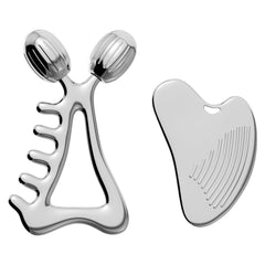 Yeamon gua sha visage avec texture et poignee pour un grip amélioré lors du soin