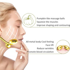 Yeamon rouleau visage double-face: couverture complète et soulagement ciblé des contours