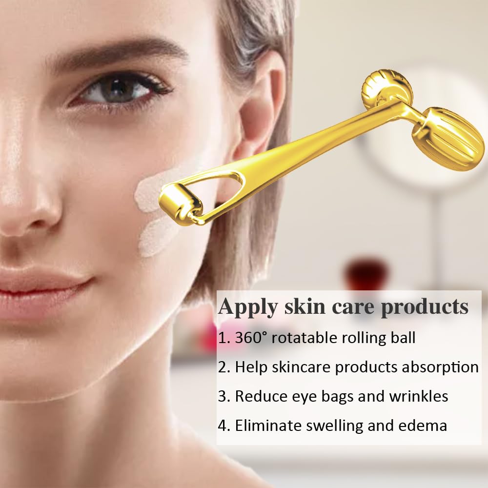 Yeamon rouleau visage ergonomique: prise en main confortable pour un massage fluide