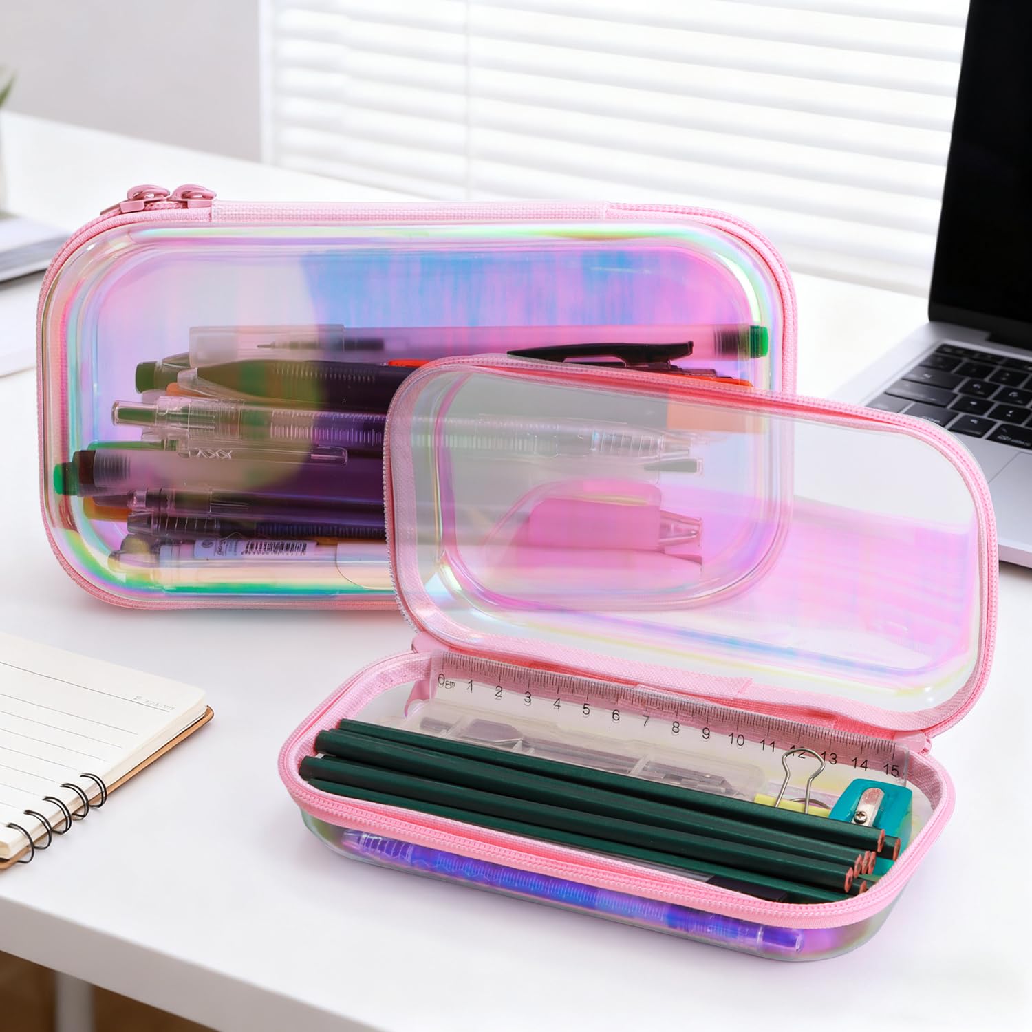 YEANIEGUOGI trousse transparente salle de bains, produits de toilette organisés.